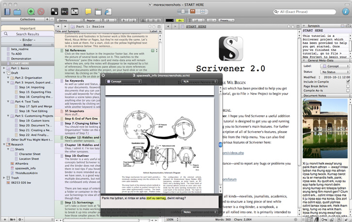 Software for writers